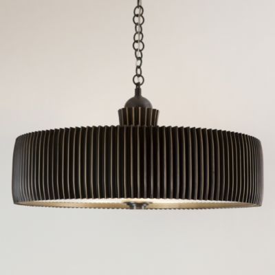 Crimp Drum Pendant by Studio A - Starlight Lighting USA and Canada